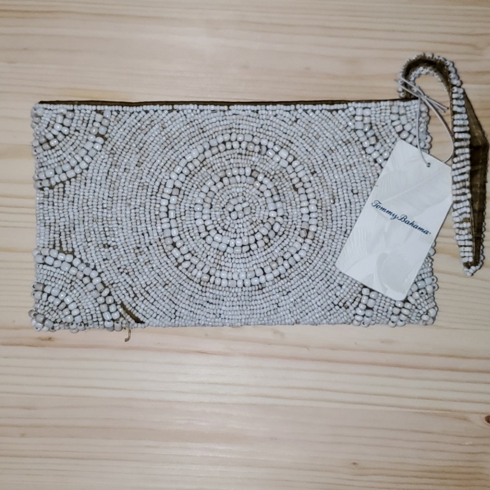 Tommy Bahama Beaded Clutch/Wristlet